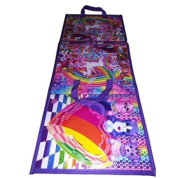 Lisa Frank Rainbow Unicorn Tri-Fold Portfolio Handheld Organizer - Picture 5 of 6